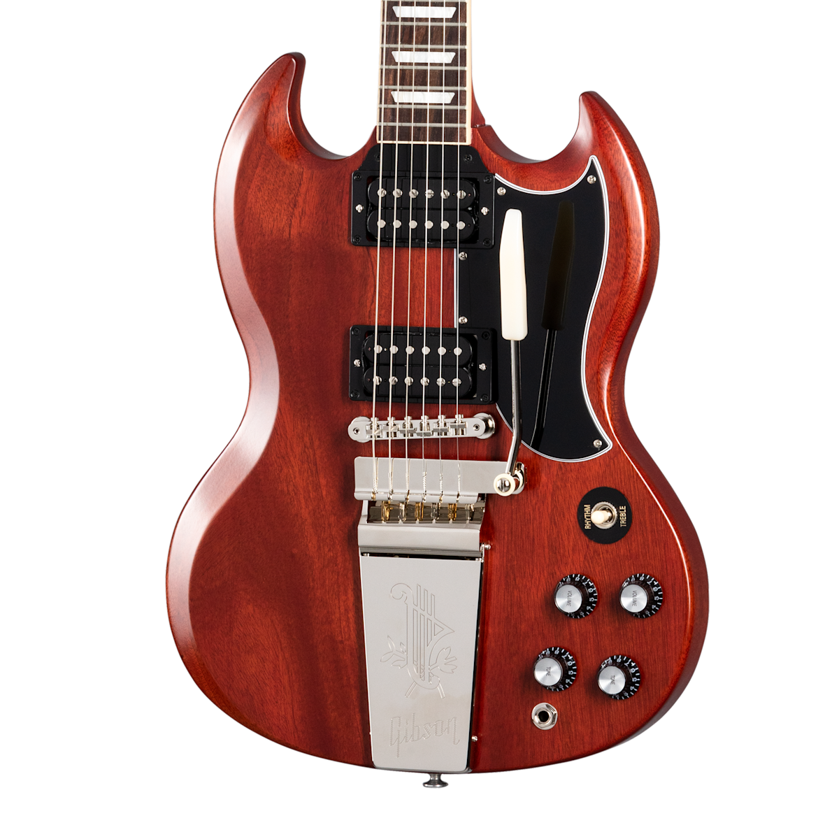 Gibson SG Std Faded 61 Maestro Vibrola Electric Guitar - Vintage Cherry
