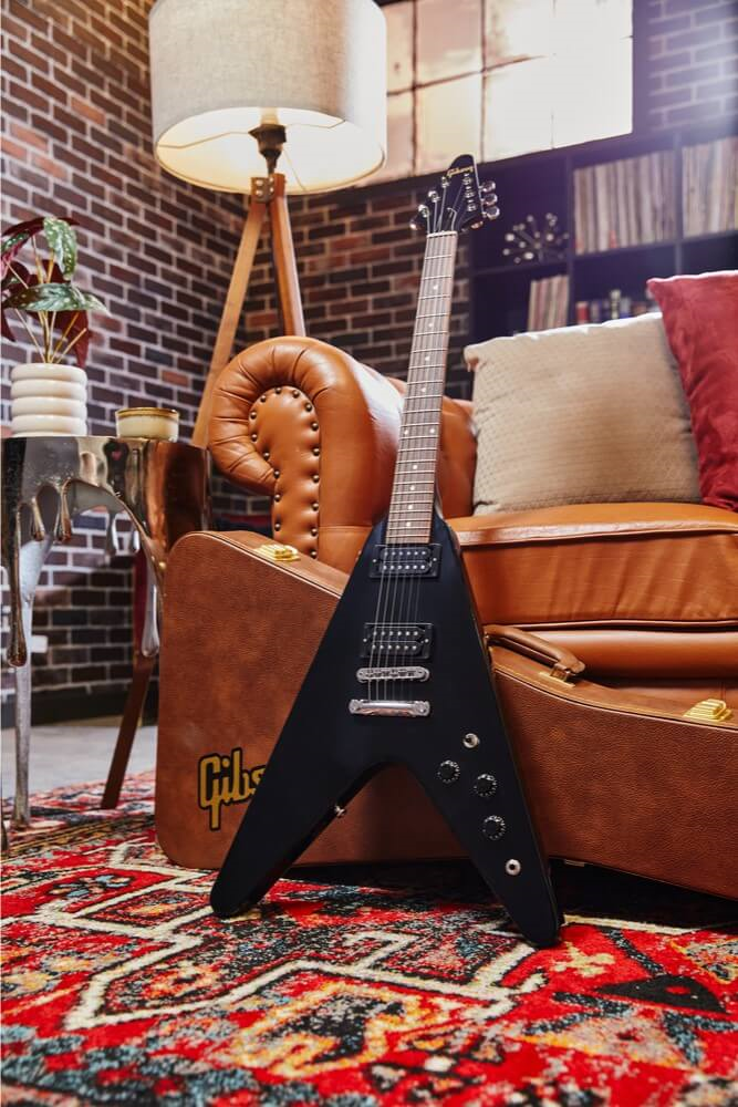 Gibson 80's Flying V Electric Guitar - Ebony