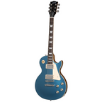 Gibson Les Paul Standard 60s Plain Top electric guitar in Pelham Blue with chrome hardware and cream pickguard.
