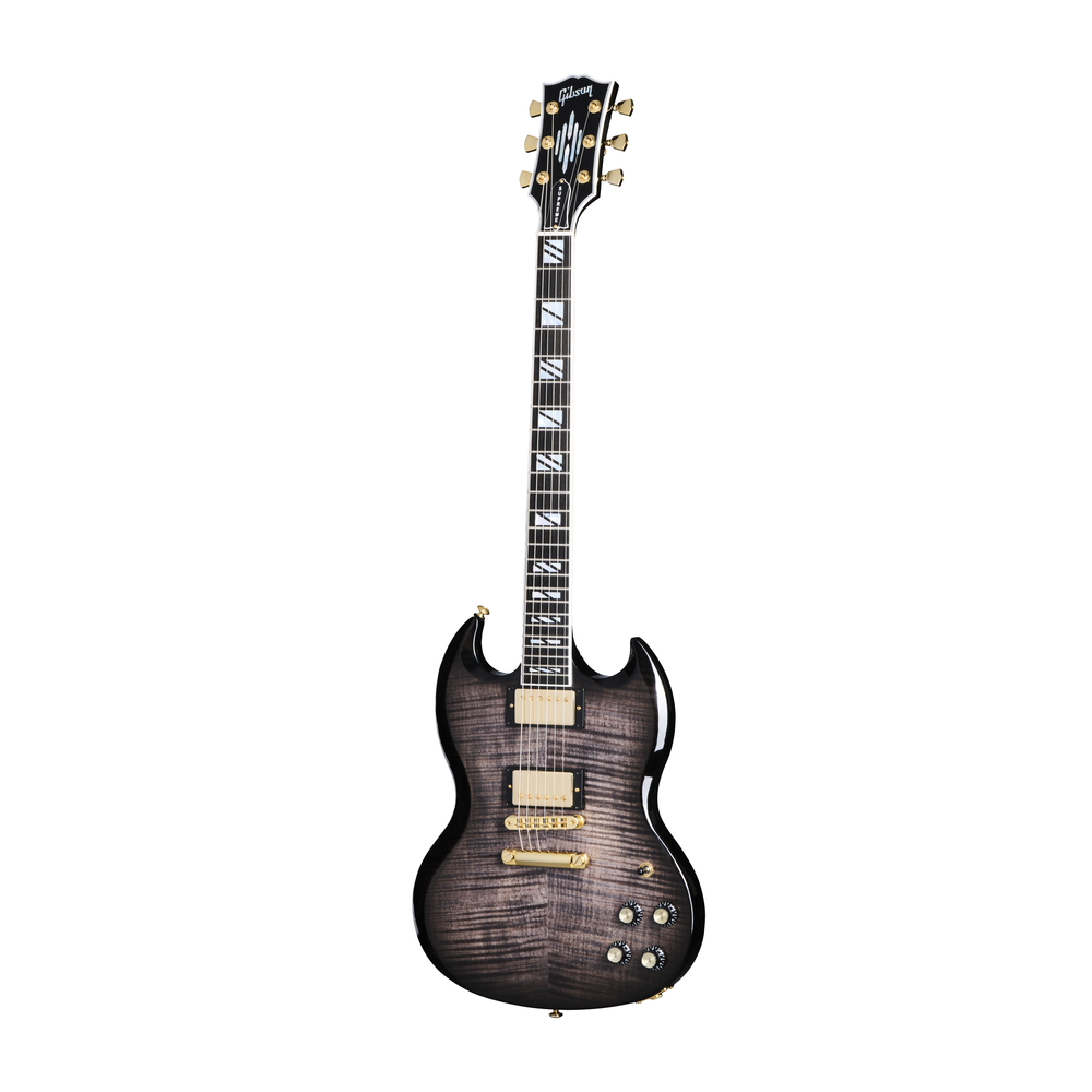 Gibson SG Supreme Electric Guitar in Translucent Ebony Burst