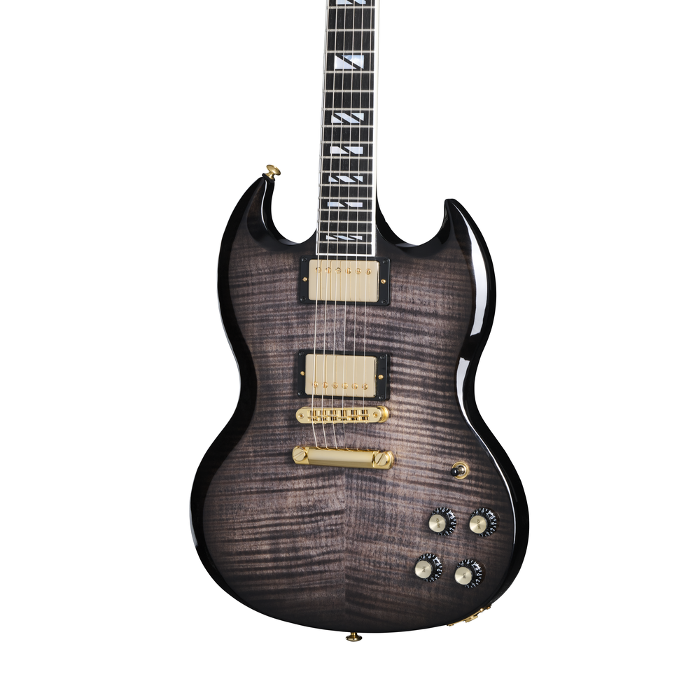 Gibson SG Supreme Electric Guitar in Translucent Ebony Burst