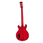Gibson Les Paul Junior Double Cut electric guitar in vintage cherry finish, showcasing its solid body and classic design.