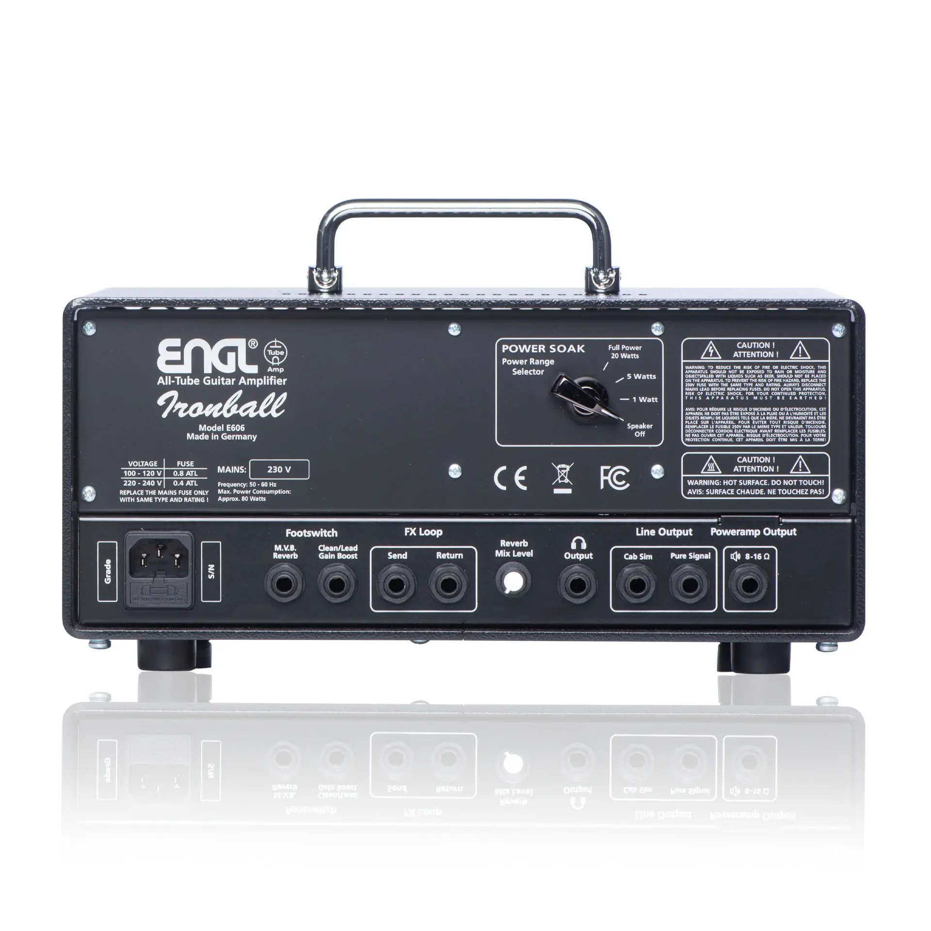 ENGL E606 Ironball 20w Guitar Amp Head w/Reverb + Powersoak