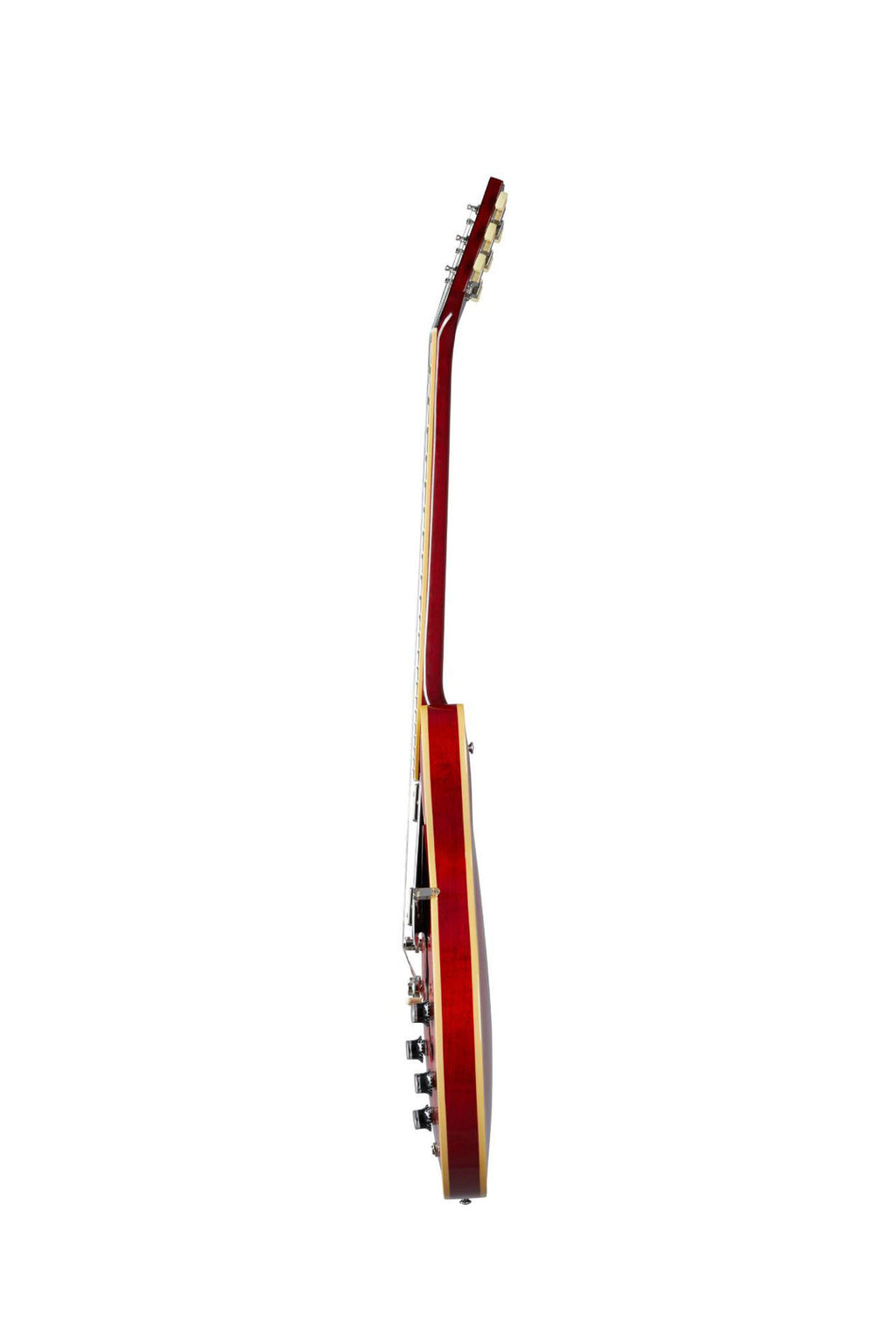 Gibson ES335 Sixties electric guitar in cherry finish, showcasing its classic semi-hollow body and vintage design.