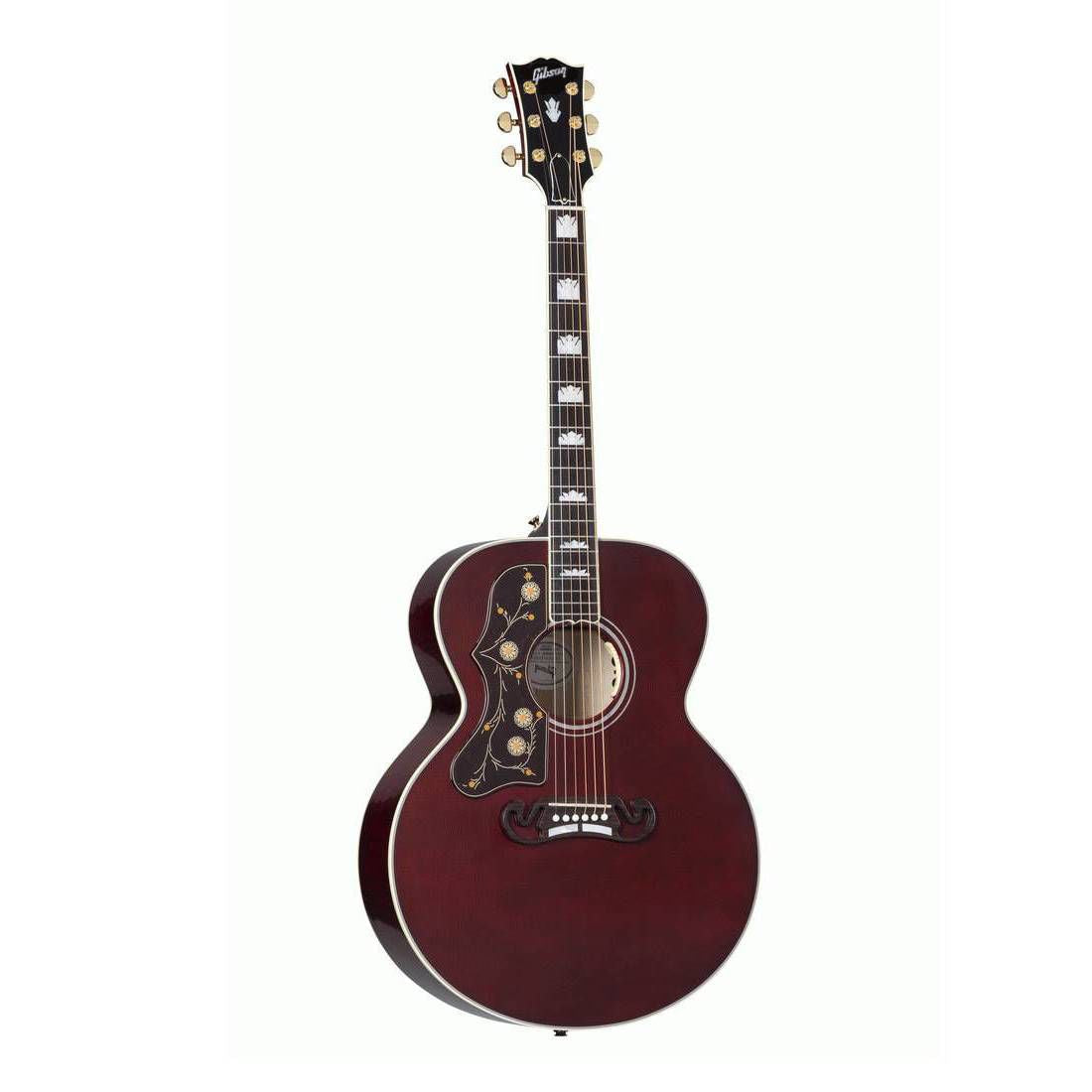 Gibson SJ200 Standard Acoustic Guitar - Maple - Left-Handed - Wine Red