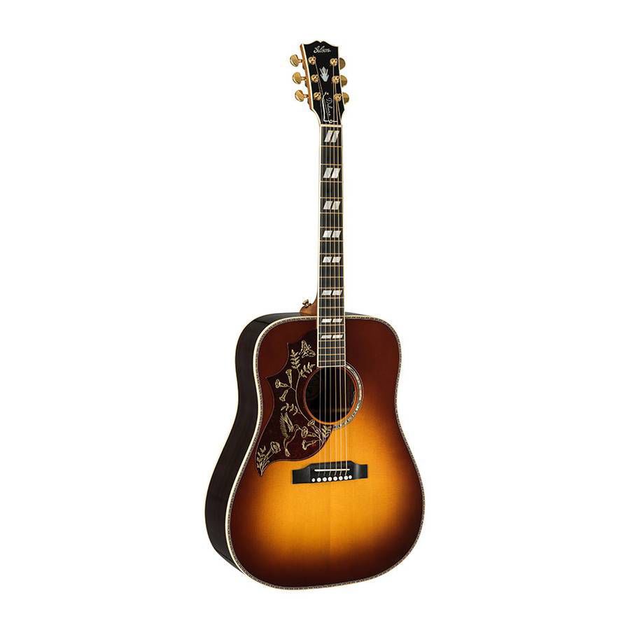 Gibson Hummingbird Deluxe Left-Handed Acoustic Guitar - Rosewood Burst