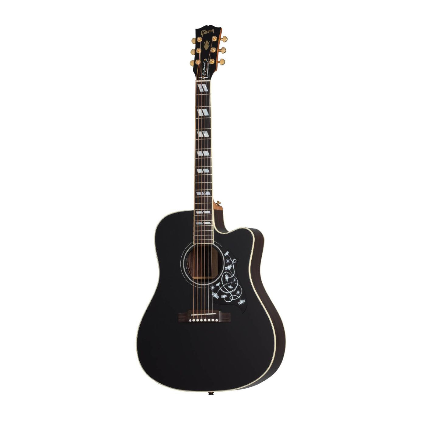 Gibson Jerry Cantrell Fire Devil Songwriter Acoustic Guitar - Ebony