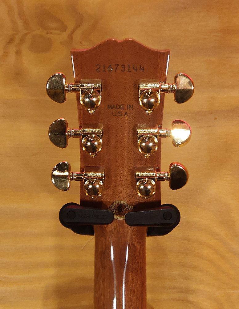 Gibson Limited Edition J45 acoustic guitar with Australian Blackwood top and body, showcasing the classic design and wood grain.