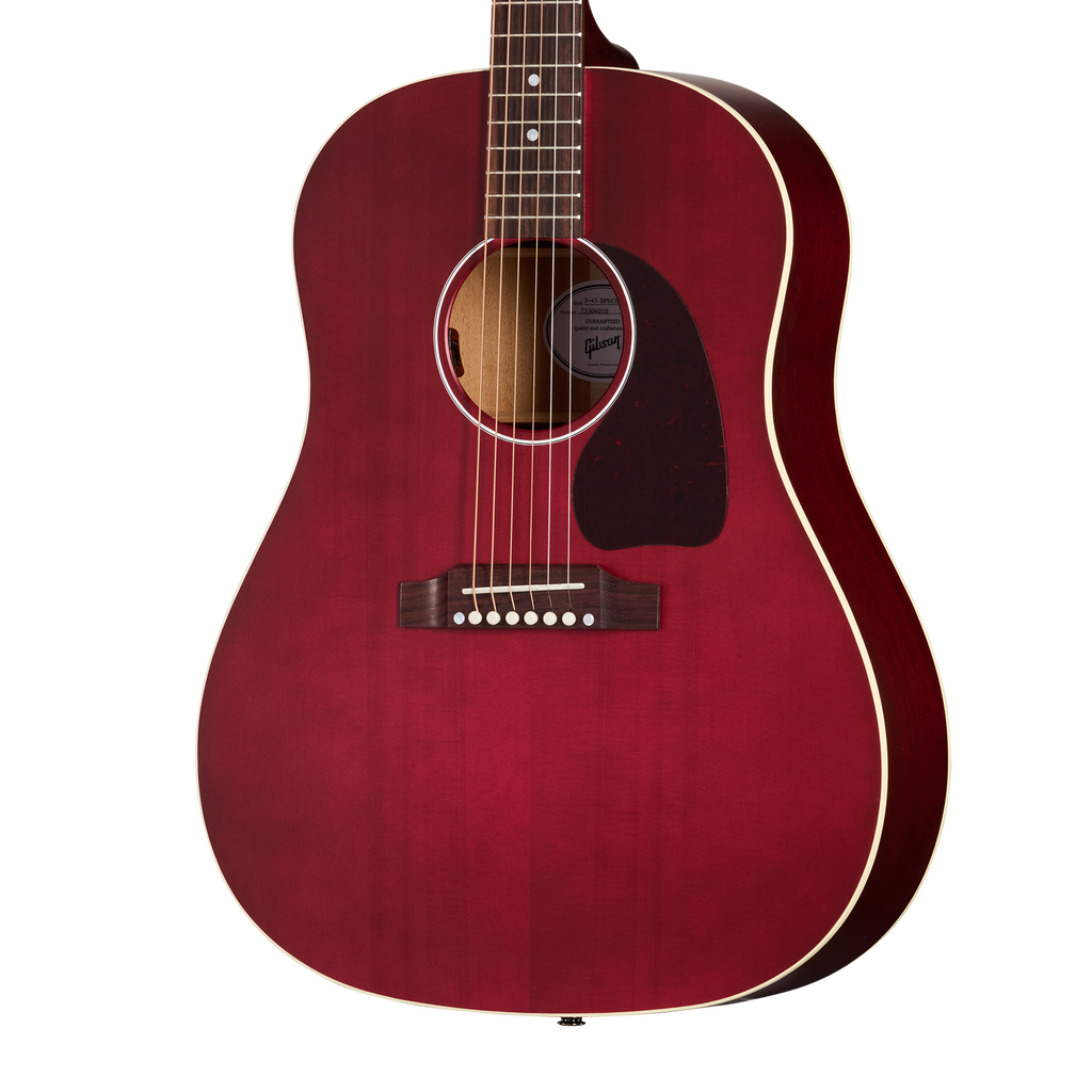Gibson J45 Special Satin Acoustic Guitar - Wine Red
