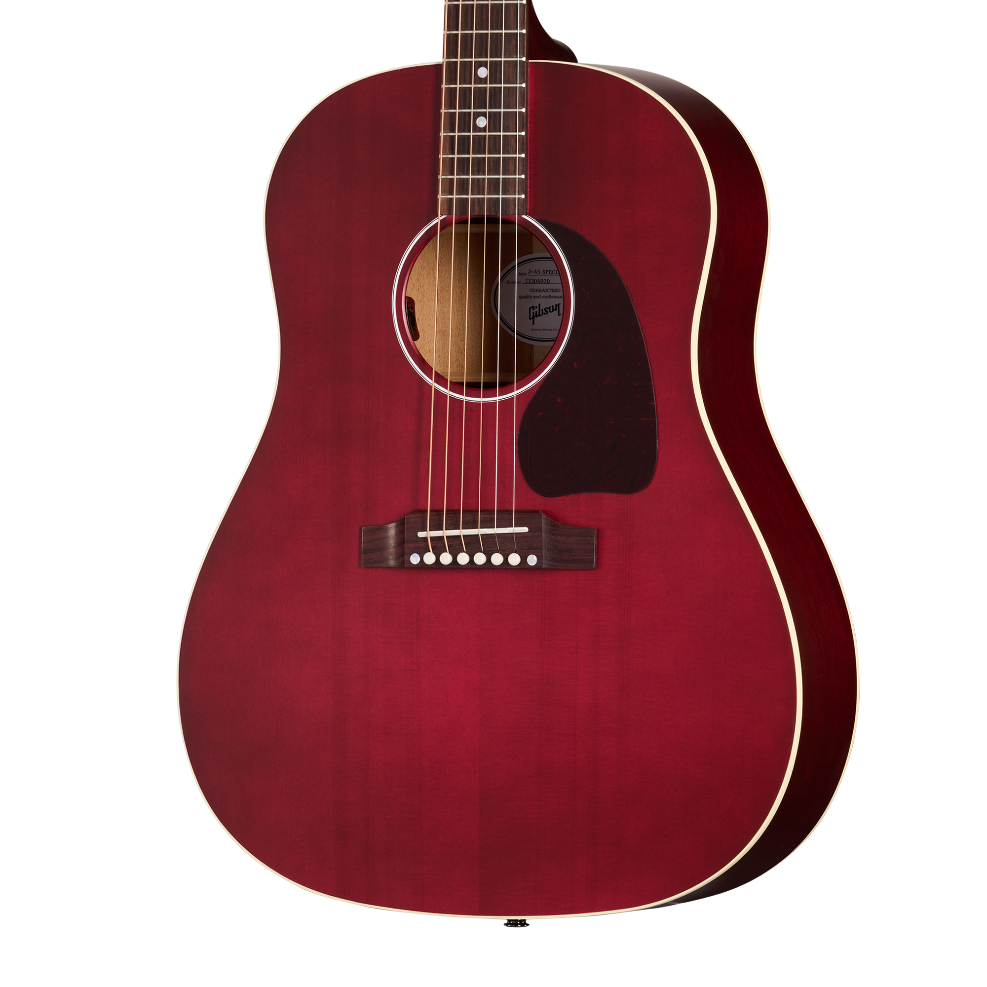 Gibson J45 Special Satin Acoustic Guitar - Wine Red