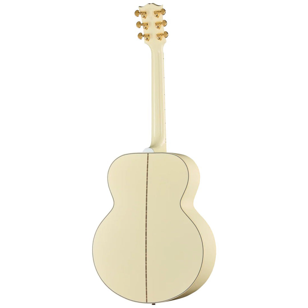 Gibson SJ-200 Standard acoustic guitar in classic white finish, front view
