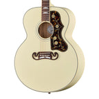 Gibson SJ-200 Standard acoustic guitar in classic white finish, full front view