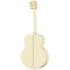 Gibson SJ-200 Standard Classic White left-handed acoustic guitar with jumbo body and detailed finish