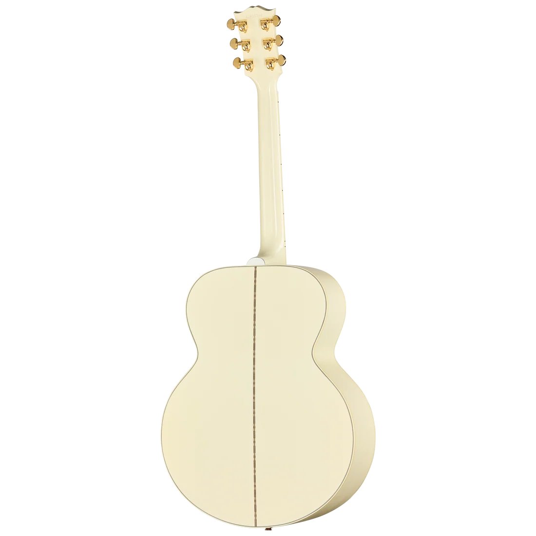Gibson SJ-200 Standard Classic White left-handed acoustic guitar with jumbo body and detailed finish