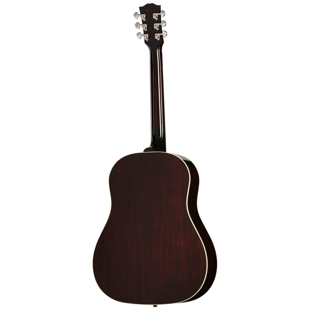 Gibson J-45 Standard left-handed acoustic guitar in vintage sunburst finish