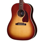 Gibson J-45 Standard acoustic guitar in rosewood burst finish with classic dreadnought body and natural wood detailing