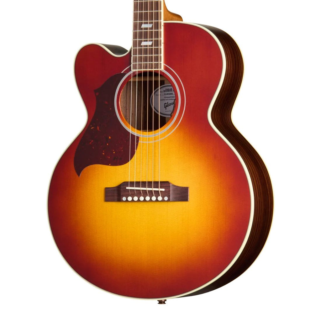 Gibson Parlor Rosewood Electro Acoustic Guitar in rosewood burst, left-handed view