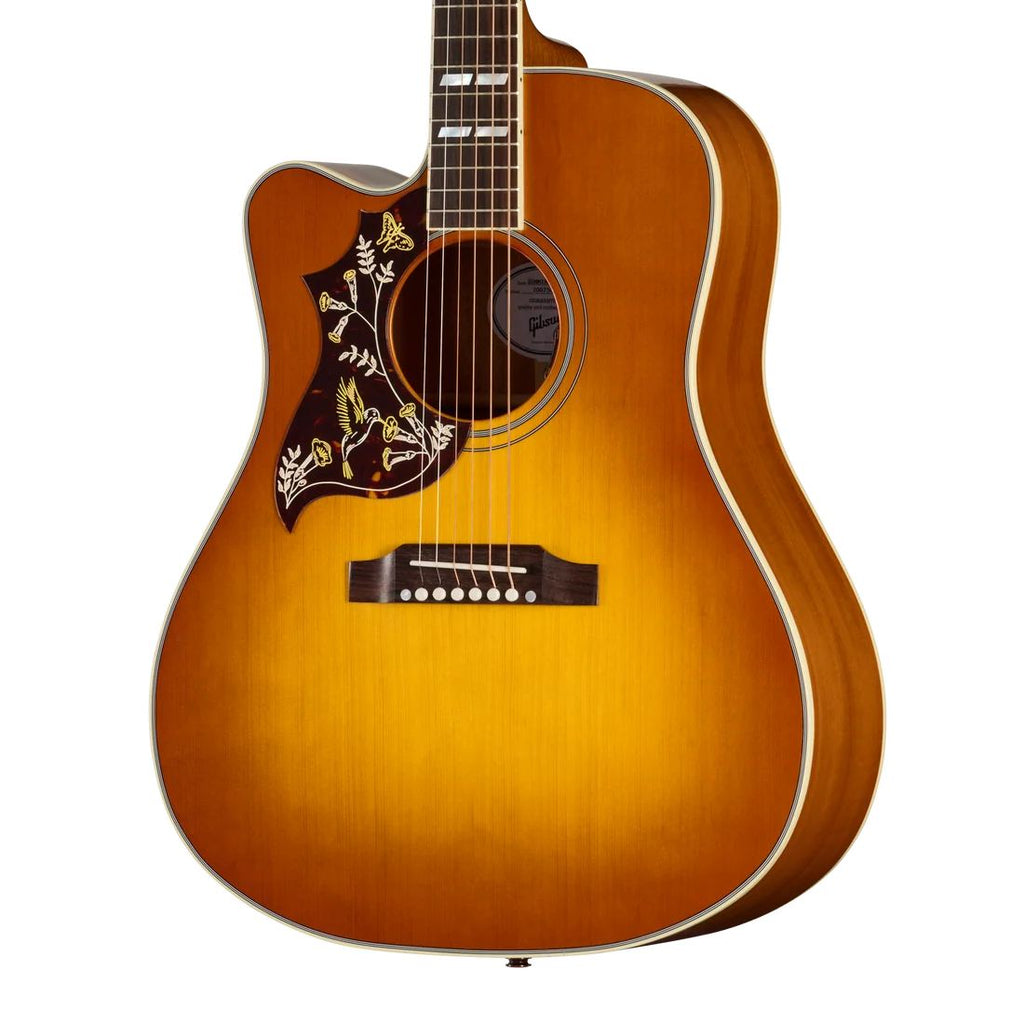 Gibson Hummingbird Standard left-handed electro acoustic guitar in Heritage Cherry Burst finish