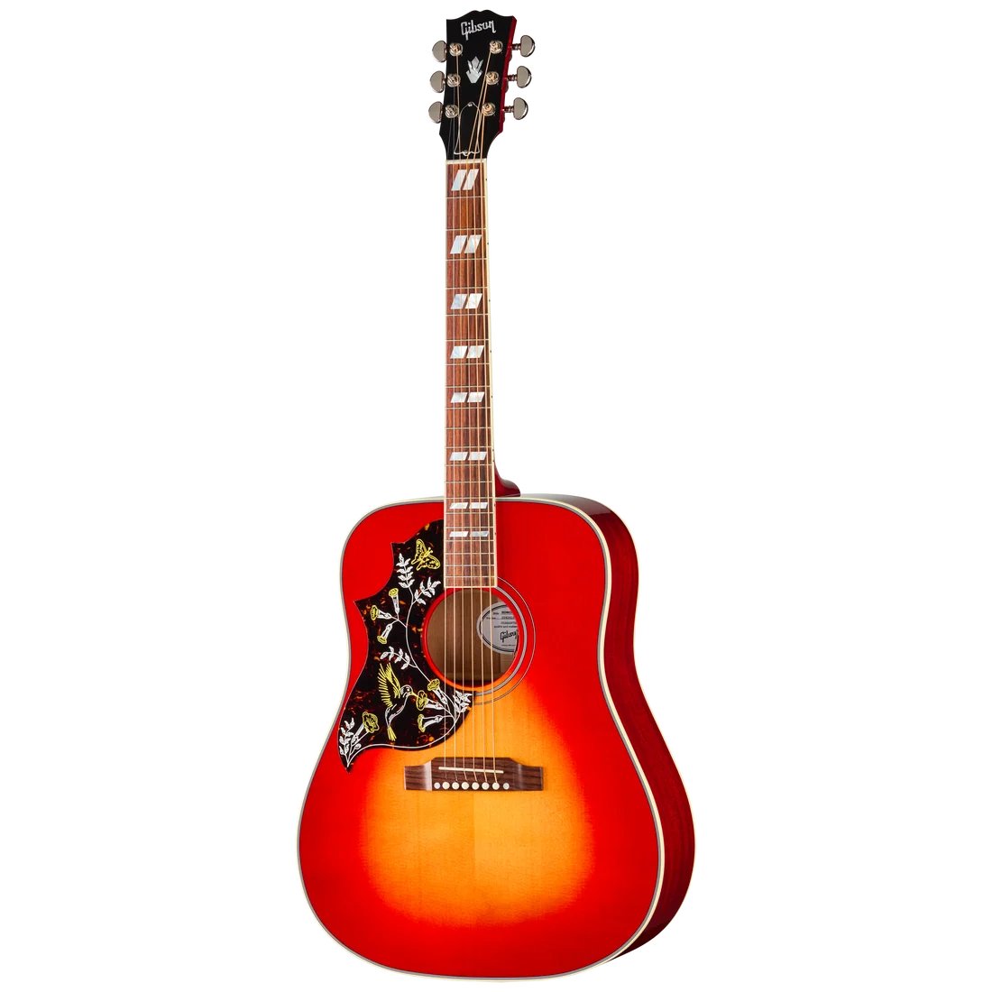 Gibson Hummingbird Standard left-handed acoustic guitar in vintage cherry sunburst finish