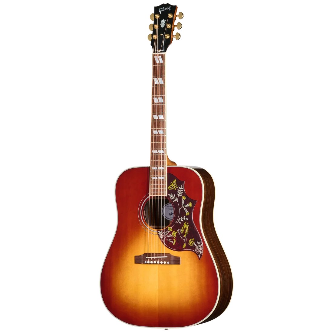 Gibson Hummingbird Standard acoustic guitar in rosewood burst finish with spruce top and classic pickguard