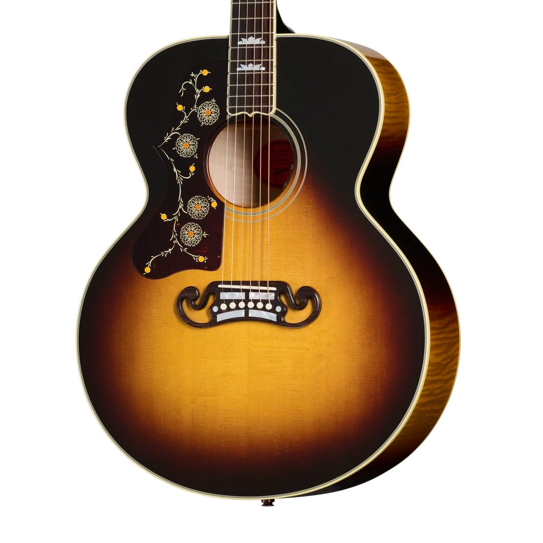 Gibson SJ-200 Original left-handed acoustic guitar in vintage sunburst finish