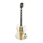Gibson 1963 Les Paul SG Custom Reissue with Maestro Vibrola - 3 Pick-Up - VOS Classic White