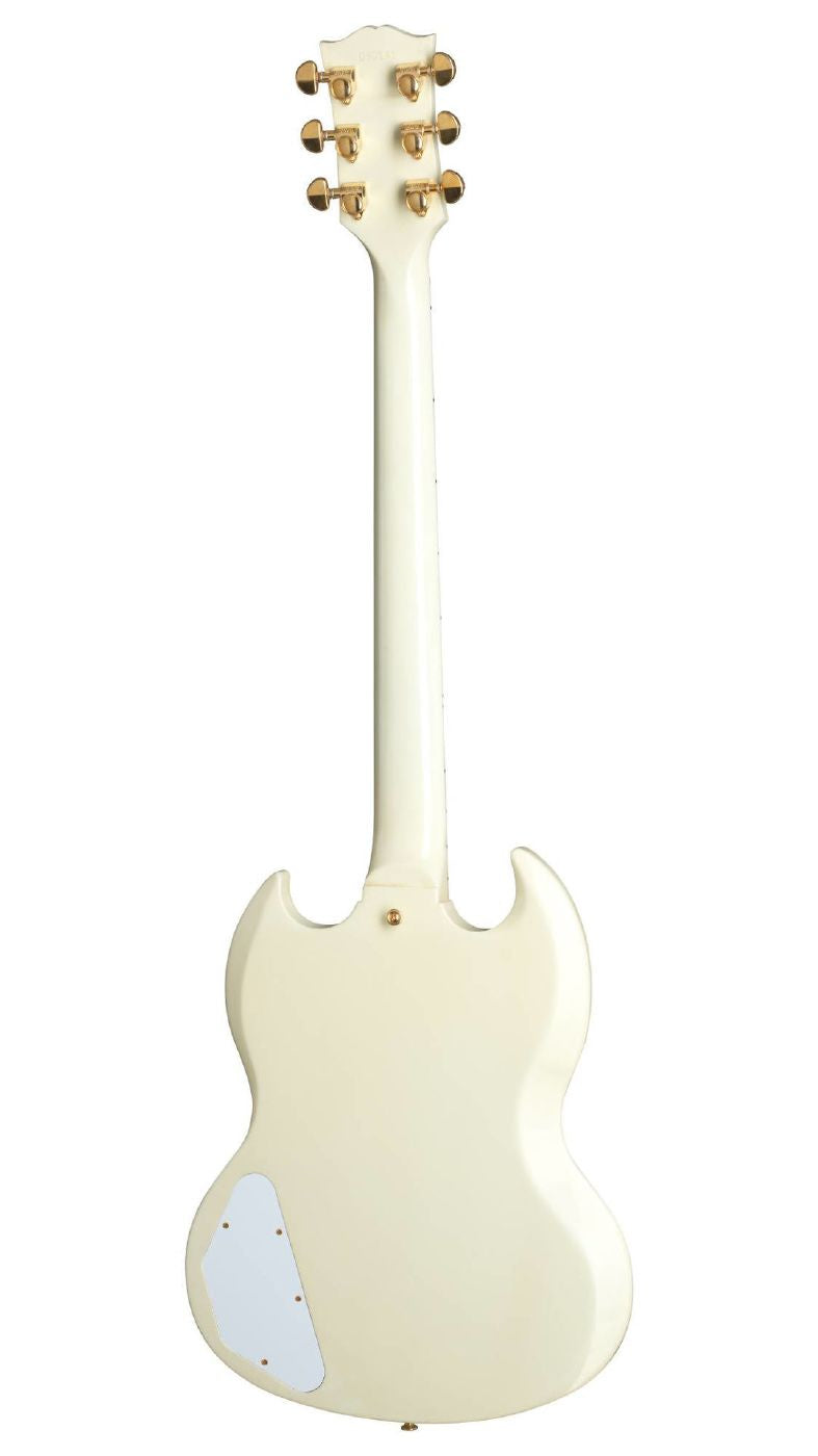 Gibson 1963 Les Paul SG Custom Reissue with Maestro Vibrola - 3 Pick-Up - VOS Classic White