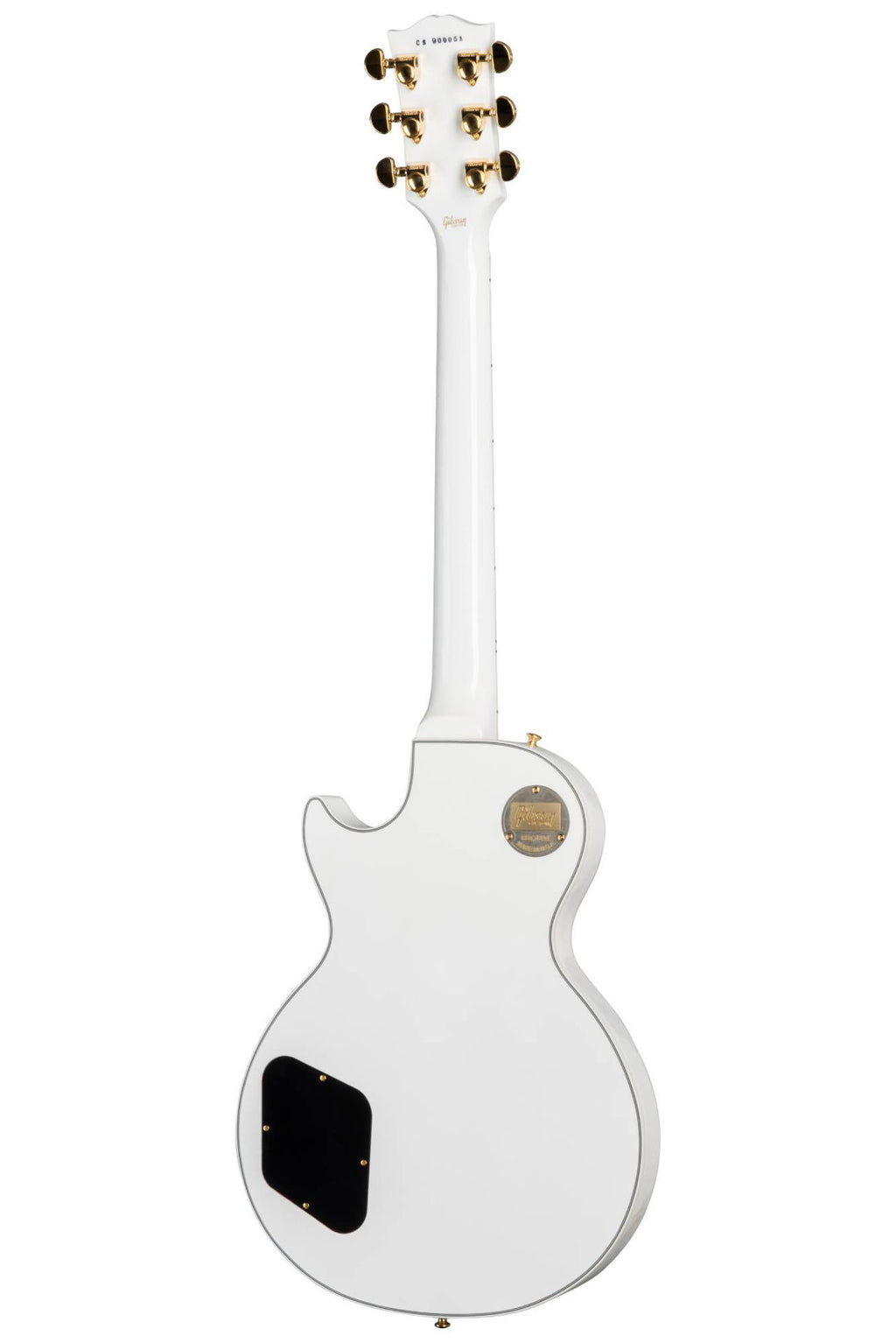 Gibson Les Paul Custom Electric Guitar with EB FB Alpine White Gloss