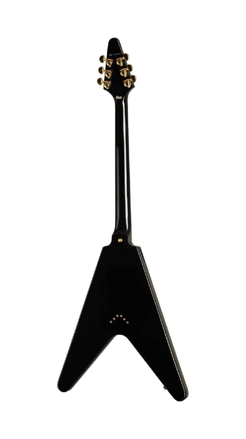 Gibson Flying V Custom Electric Guitar with Ebony Fingerboard Gloss - Ebony