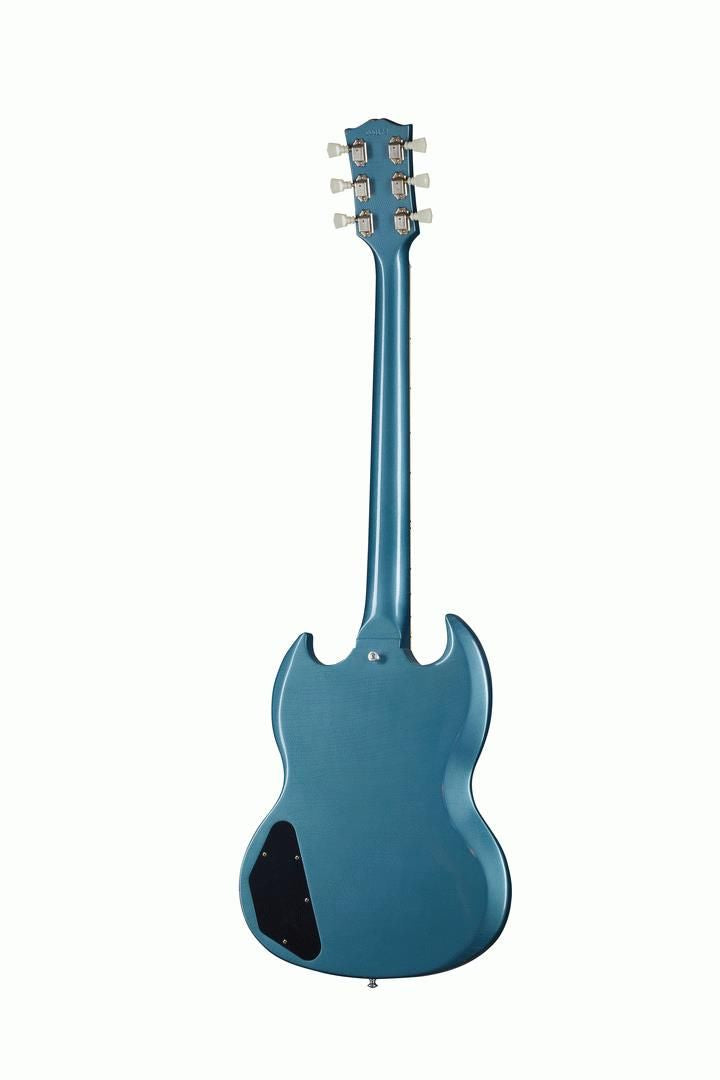 Gibson Murphy Lab 64 SG Standard Electric Guitar with Maestro Vibrola Light Aged Pelham Blue