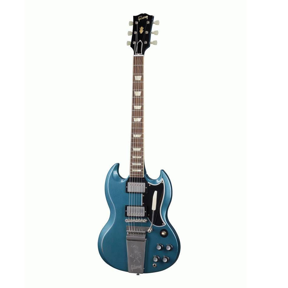 Gibson Murphy Lab 64 SG Standard Electric Guitar with Maestro Vibrola Light Aged Pelham Blue