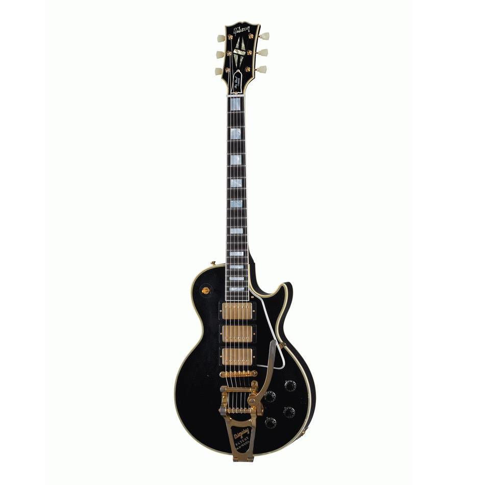 Gibson Murphy Lab 57 Les Paul Custom 3PU Electric Guitar with Bigsby Light Aged Ebony