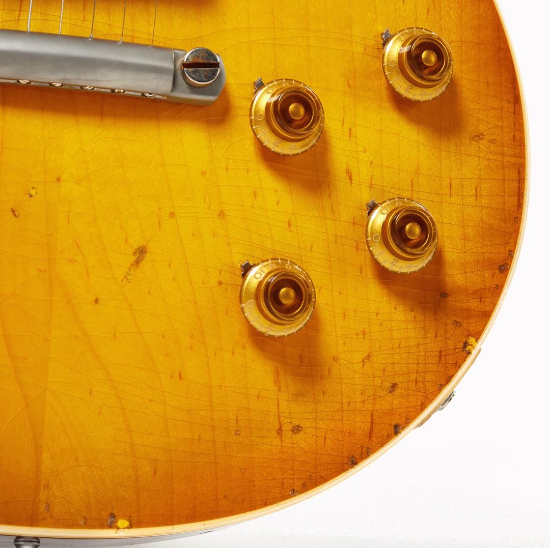 Gibson Murphy Lab 58 Les Paul Standard Electric Guitar Heavy Aged Lemon Burst