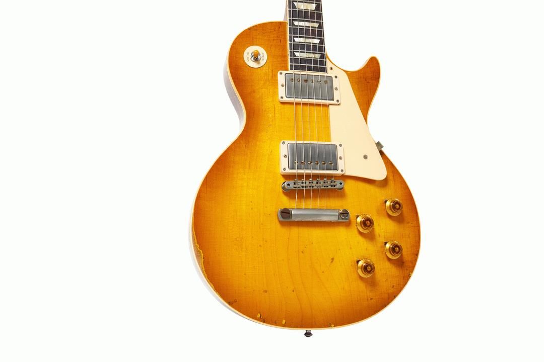 Gibson Murphy Lab 58 Les Paul Standard Electric Guitar Heavy Aged Lemon Burst