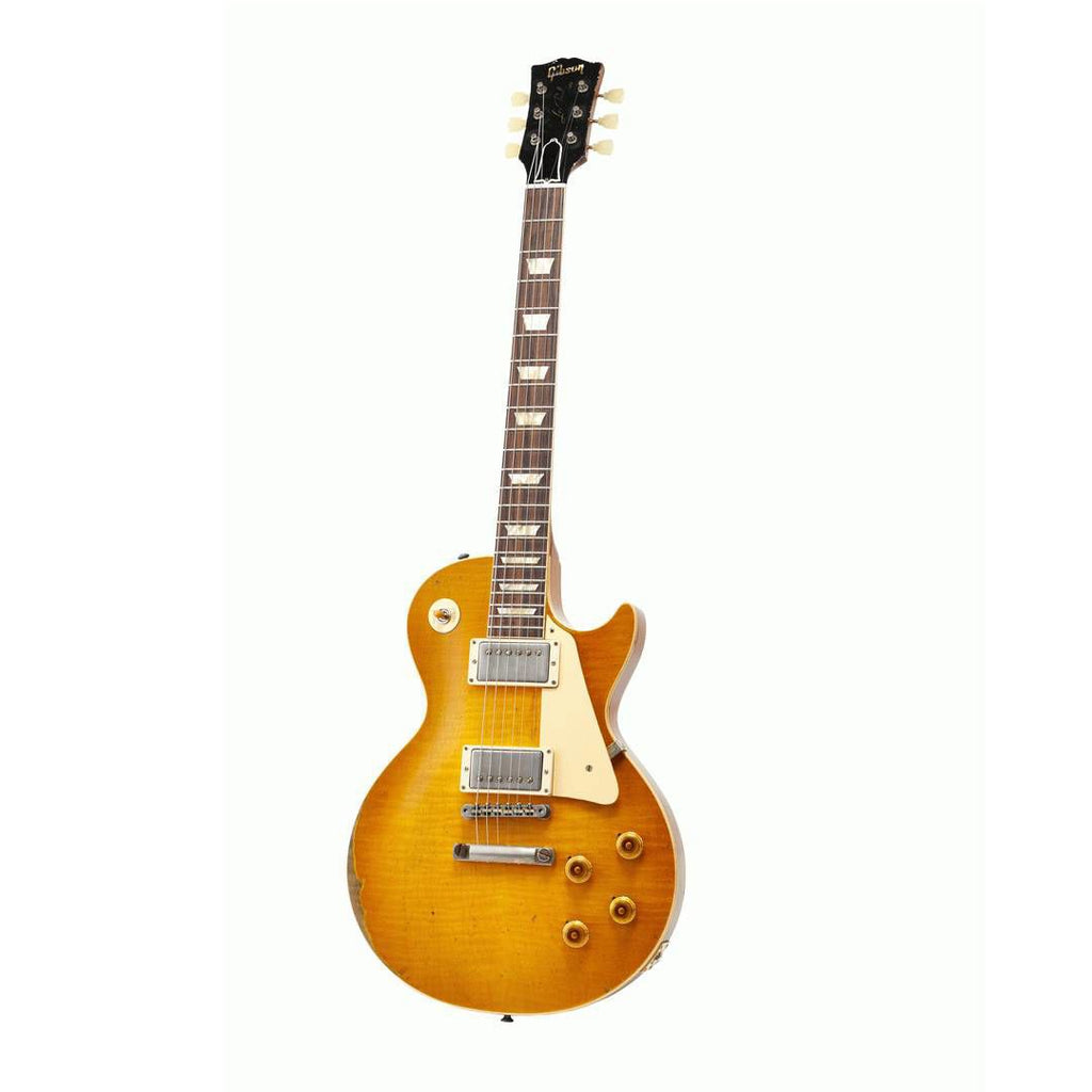 Gibson Murphy Lab 58 Les Paul Standard Electric Guitar Heavy Aged Lemon Burst