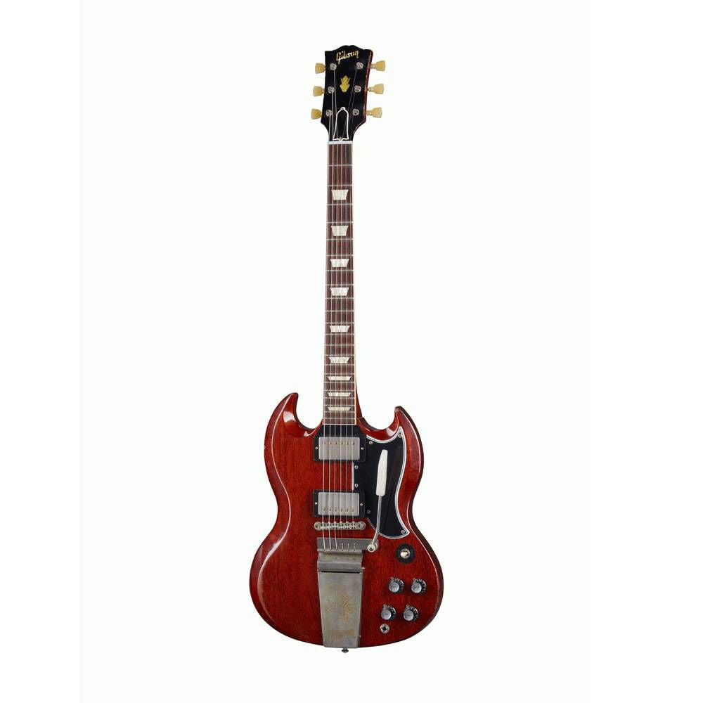 Gibson Murphy 64 SG Standard Electric Guitar with Maestro Vibrola Heavy Aged Faded Cherry