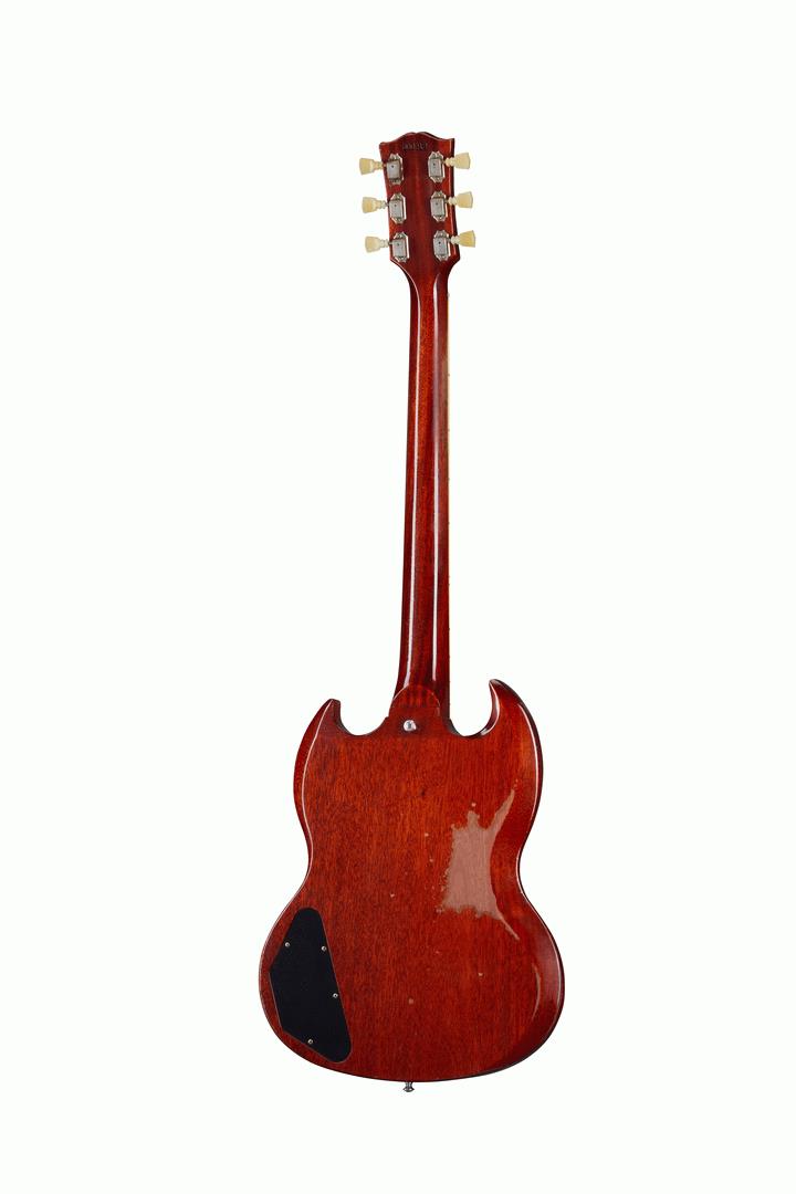 Gibson Murphy 64 SG Standard Electric Guitar with Maestro Vibrola Heavy Aged Faded Cherry