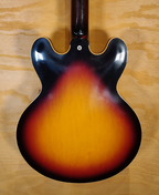 Gibson Murphy Lab '58 ES-335 electric guitar in Light Aged Triburst finish with sunburst body and vintage-style pickups.