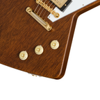 Gibson 1957 Mahogany Futura Reissue electric guitar in antique natural finish, showcasing its vintage-style body and hardware.