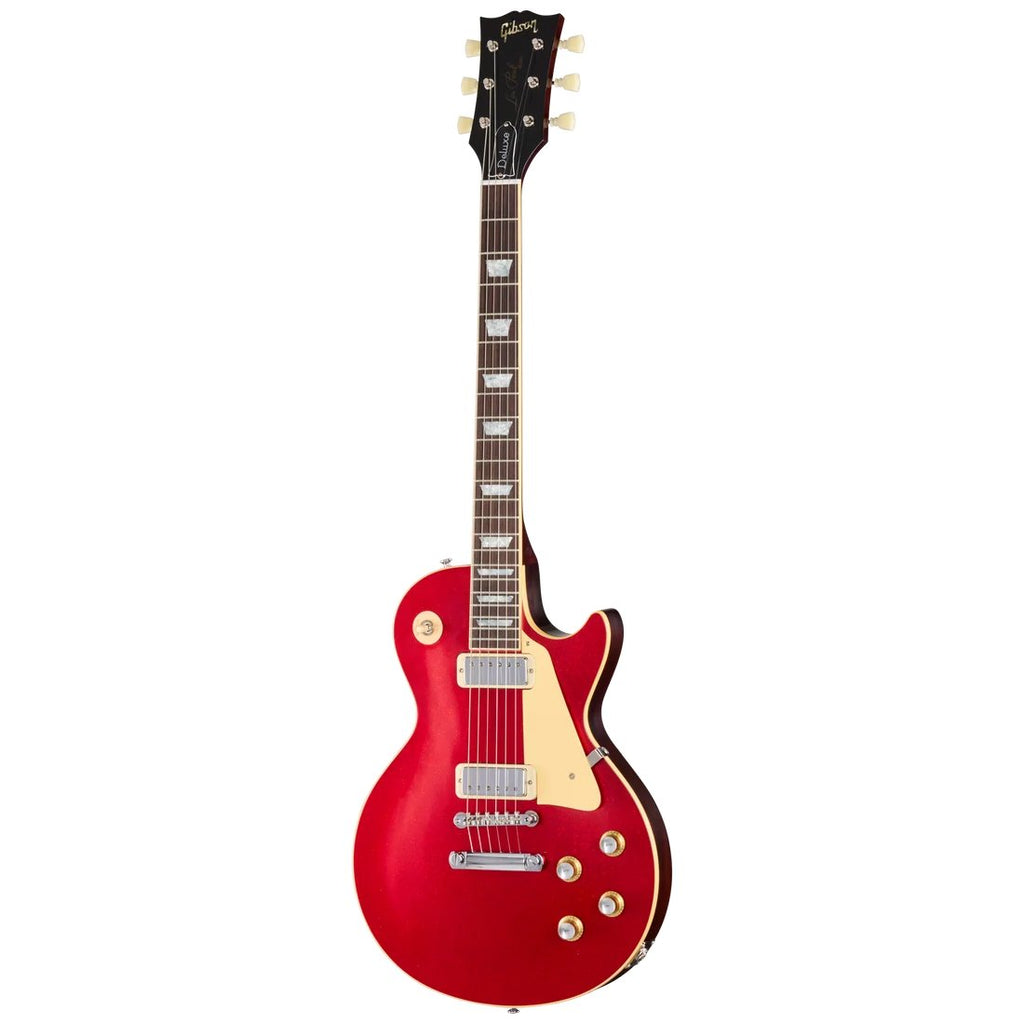 Gibson CS 1976 Les Paul Deluxe RI VOS electric guitar in red sparkle finish