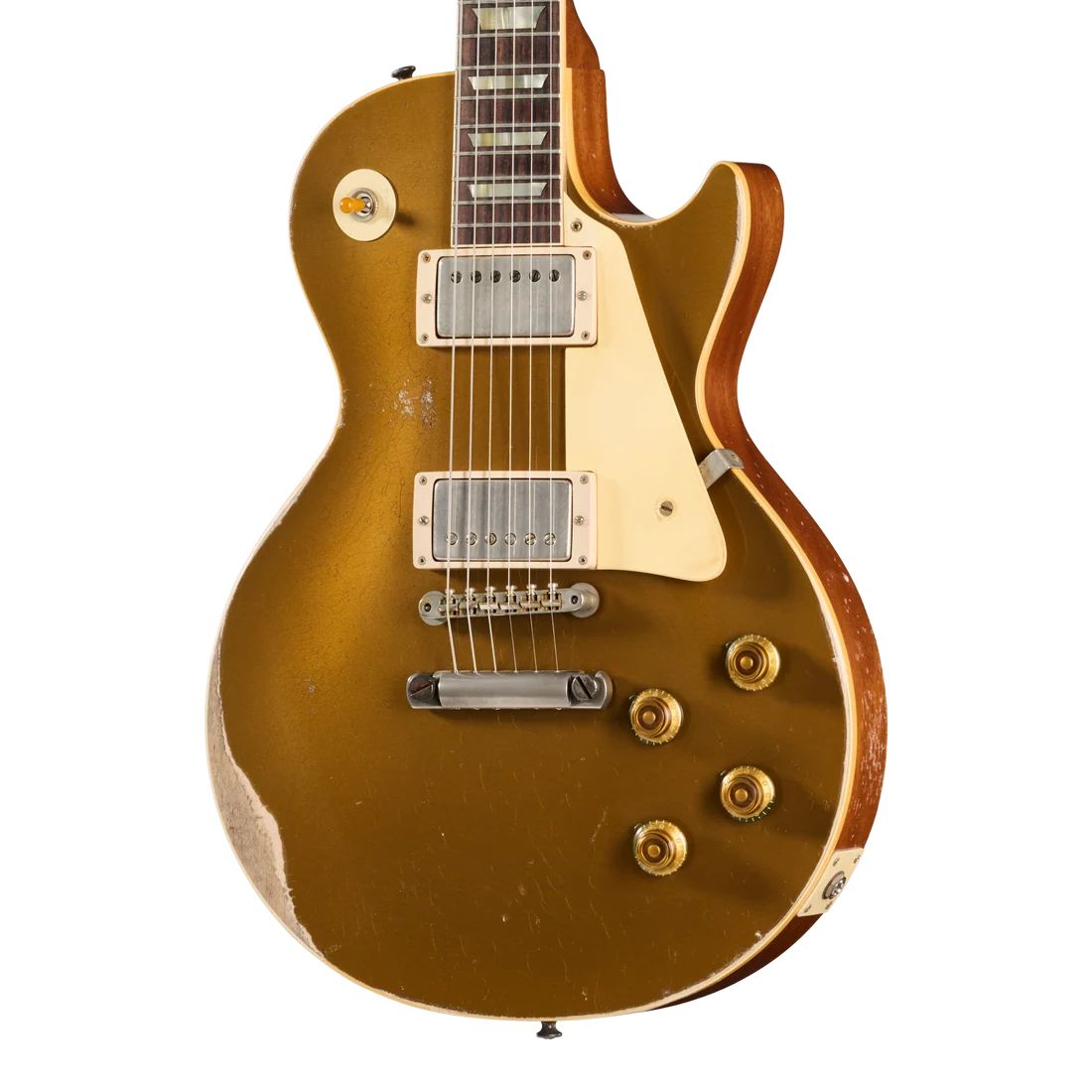 Gibson CS 1957 Les Paul RI Ultra Aged electric guitar in Mustard Gold finish