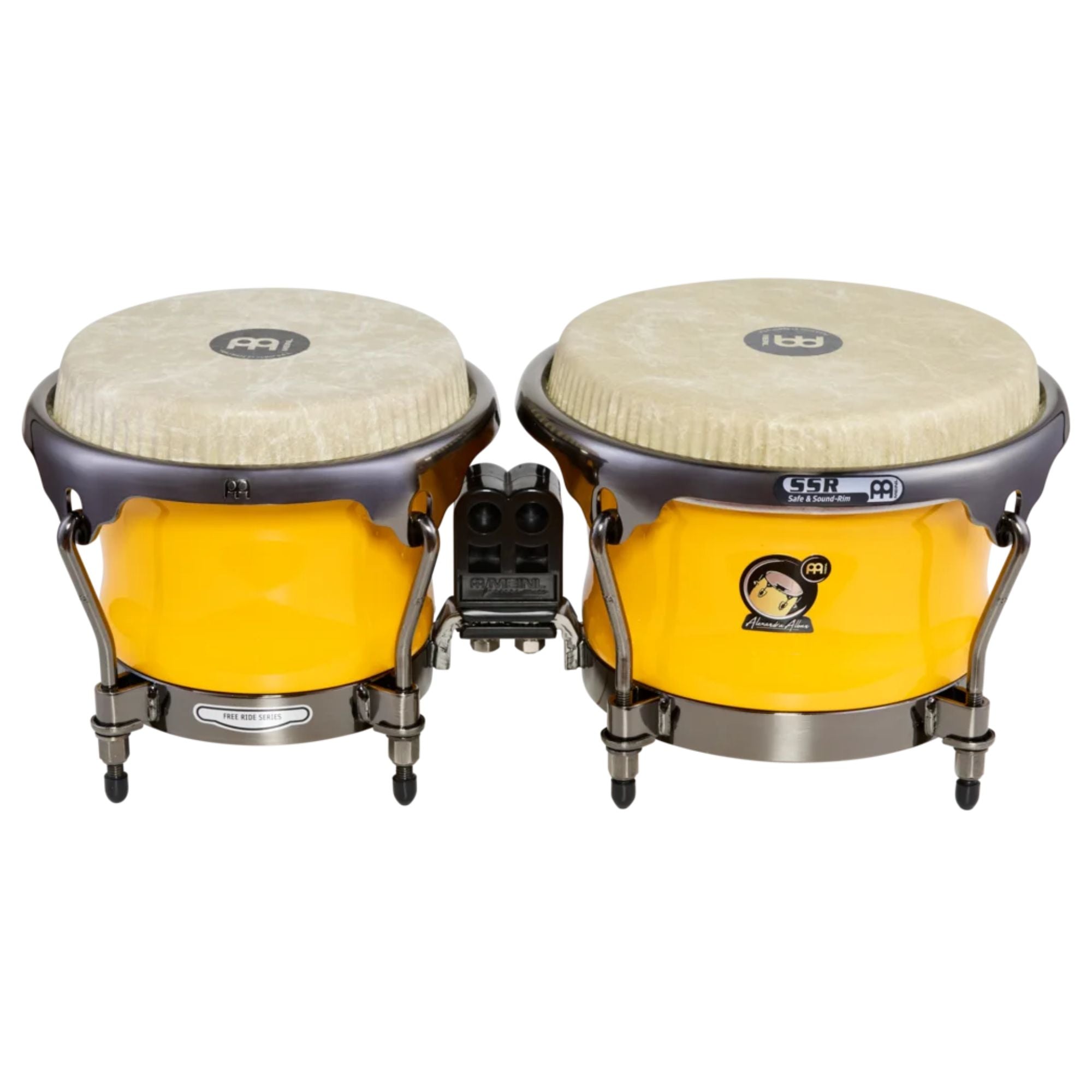 Meinl AA400SY Alexandra Alban 7" & 8 1/2" Bongo - Sunrise Yellow