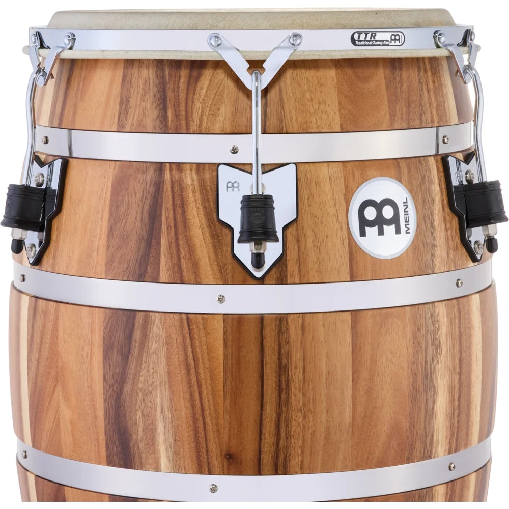 Meinl chrome hardware for 14-inch bongos, lightweight drum accessory with durable metal construction and sleek finish.
