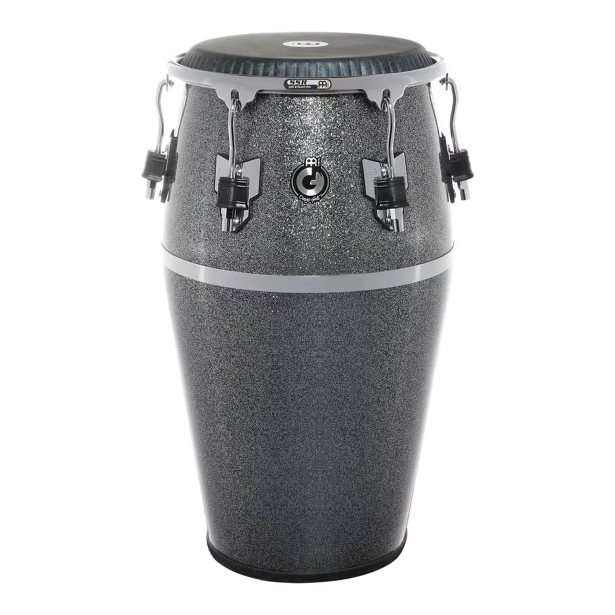 Meinl Quinto Gale fiberglass drum, 11-inch, midnight star finish with synthetic head