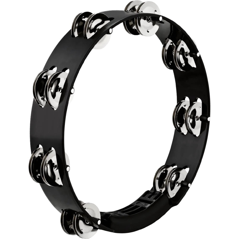 Meinl Tambourine: Headliner Tour, ABS, 2 Row, 10, Black