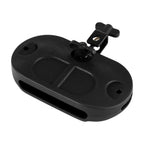 Black Meinl MPE4BK plastic low pitch percussion block with multiple sound bars for hand percussion and rhythm instruments.