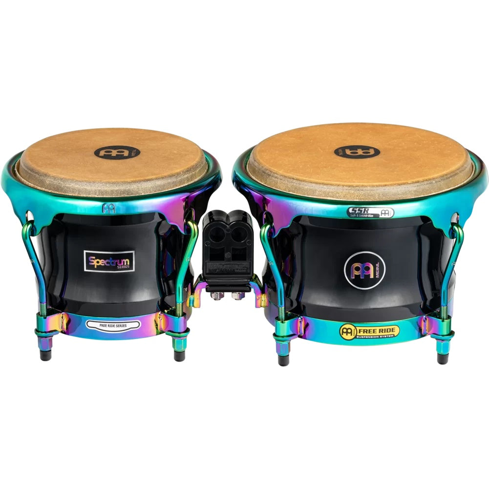 Meinl Bongos: Spectrum, Oak, 7 & 8 1/2, Phantom Black