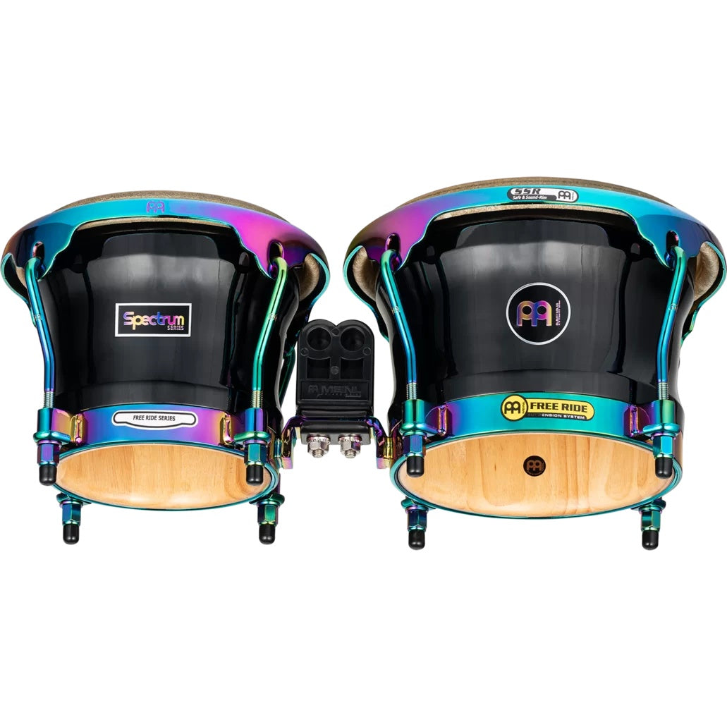 Meinl Bongos: Spectrum, Oak, 7 & 8 1/2, Phantom Black