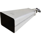 Meinl SMBC mountable salsa cowbell with C-tuning, hand percussion accessory, mounted on a stand with a wooden handle and metal body.