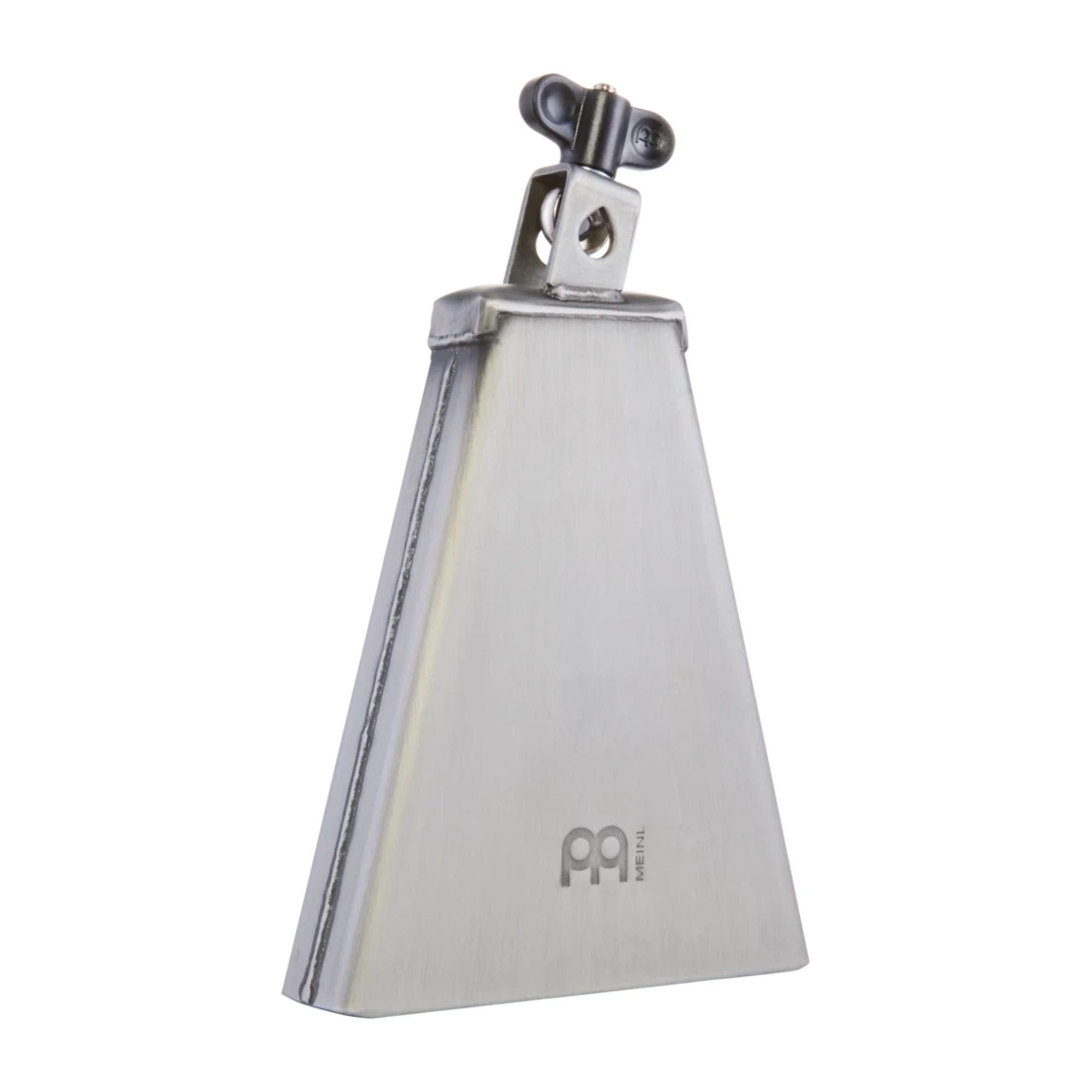 Meinl SMBG mountable salsa cowbell with G-tuning, designed for hand percussion and musical accessories, mounted on a stand.